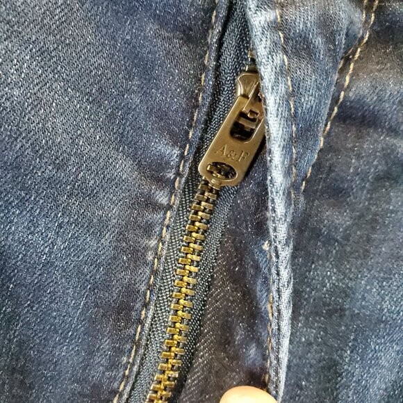 Abercrombie & Fitch Jeans Womens Size 6R Blue Ultra High Rise Super Skinny Denim - Picture 10 of 12